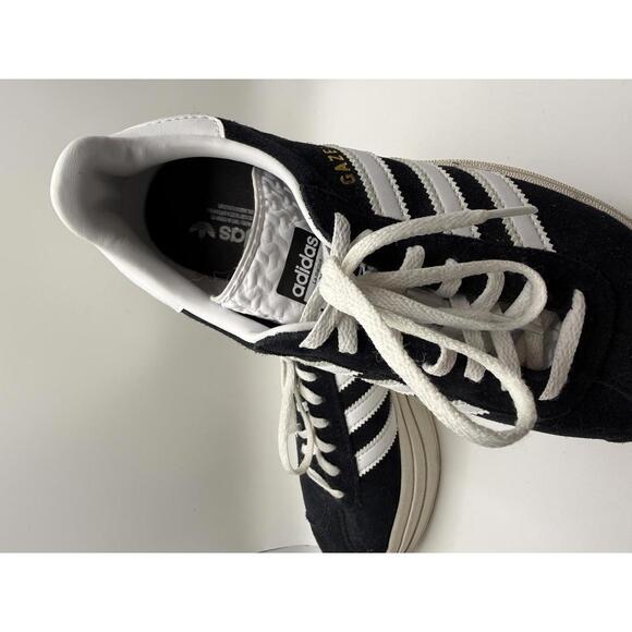 Adidas Bold Gazelle Black/White Shoes Sneakers Size 8 Women's - Picture 7 of 8